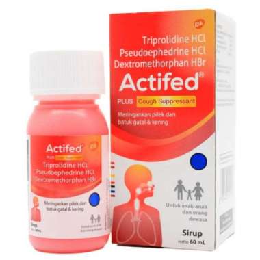 Actifed Plus Cough Suppressant (Merah) 60 ml & Actifed Plus Expectorant (Hijau) 60 ml Actifed Plus C