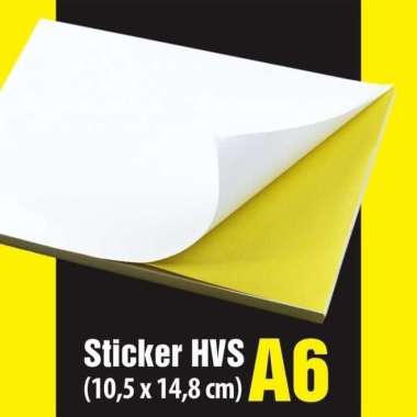 Kertas Stiker HVS A6 / Kertas Stiker Resi