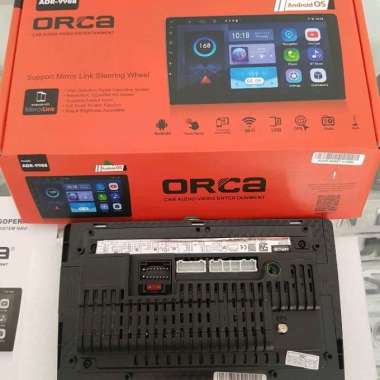 Head Unit Android ORCA HI RES 9inch Terbaru ORCA ADR 9988 OS 10 ECO SUPPORT MIRROR LINK STEERING WHE
