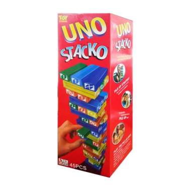 UNO Stacko / UNO BALOK ORI / Uno stacko Balok Susun Edukasi UNO+BUBBLE