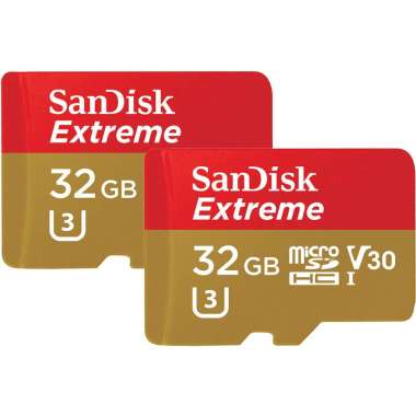 Gudang Digital Sandisk Extreme Micro SD Memory Card [32 GB/100Mbps]