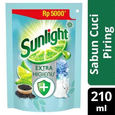 Promo Harga Sunlight Pencuci Piring Higienis Plus With Habbatussauda 210 ml - Blibli