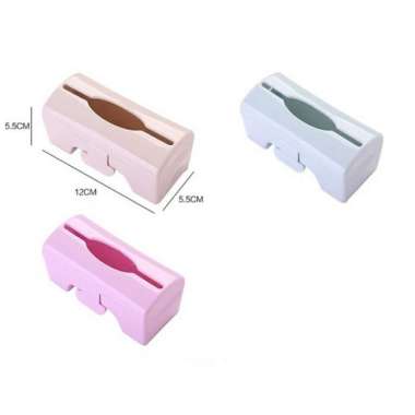 Tempat Dispenser kantong Plastik Roll Kantung Sampah Tempel Dinding Putih