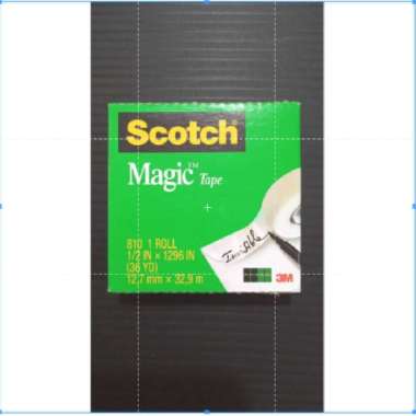 Refill Scotch Magic Tape 1/2 " / Solasi Transparan 3M 32,9 M / Scoth Matte Finish Magic Tape