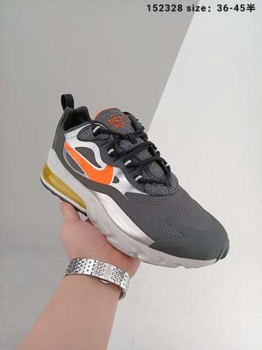 air max 270 react orange and black
