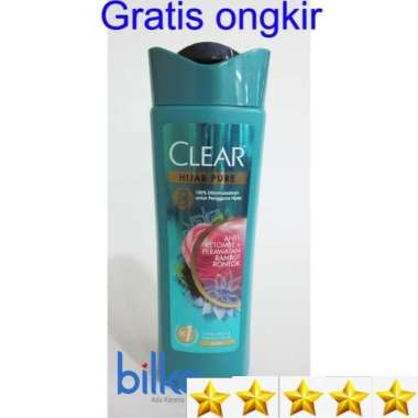 Promo Harga Clear Shampoo Hijab Pure Anti Ketombe & Perawatan Rambut Rontok 160 ml - Blibli