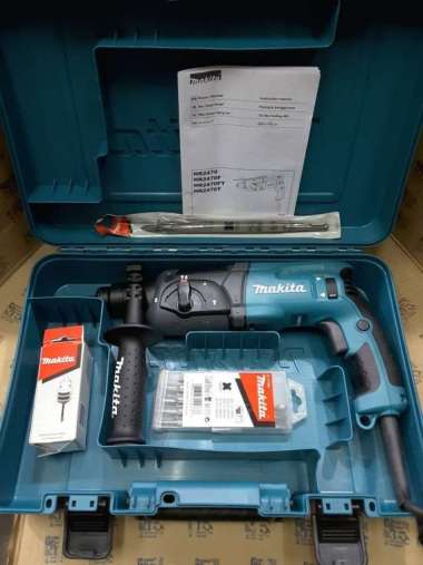 Mesin Bor Beton Bor Rotary Demolition Hammer SDS Makita HR2470 ORIGINAL 100 %