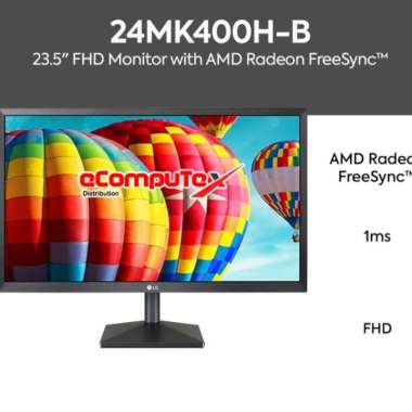 MONITOR LED LG 24MK400H B / 24MK400 24 23.5 INCH FHD  75Hz HDMI - GARANSI RESMI