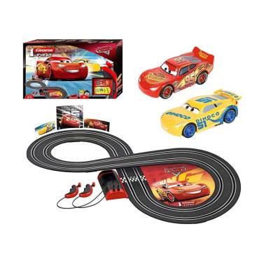 cars lightning mcqueen race track playset