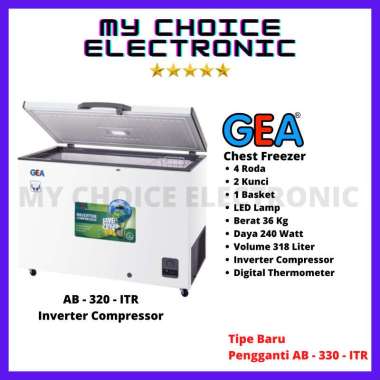 GEA Chest Freezer AB-320-ITR Inverter Compressor | AB320ITR AB-320ITR