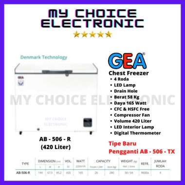 GEA Chest Freezer AB-506-R | AB-506R (420 Liter)