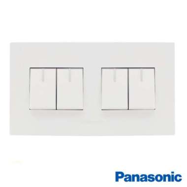 Panasonic Style E Putih Saklar 4 Gang / Seri + Seri