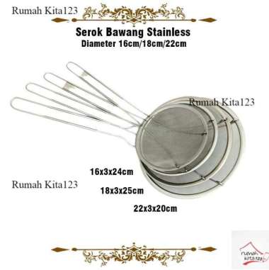 Saringan Minyak / Serok Minyak Halus Stainless 20CM