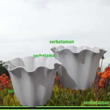 Unik pot bunga primadona uk 10 Putih  Pot tanaman plastik Berkualitas