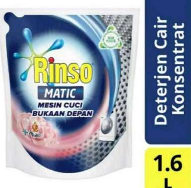 Promo Harga Rinso Detergent Matic Liquid Front Load + Molto 1600 ml - Blibli
