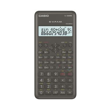 CASIO FX350MS Second Edition 2 Line Display Scientific Kalkulator Black
