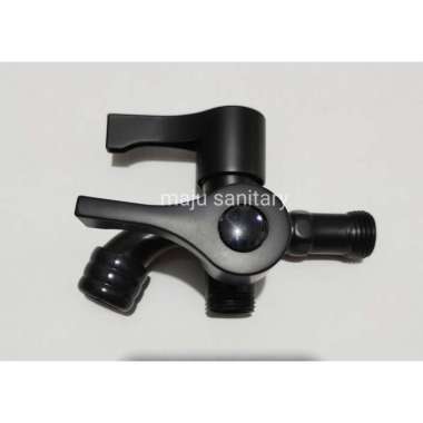 kran cabang black kran double cabang hitam kran cabang fio black kran