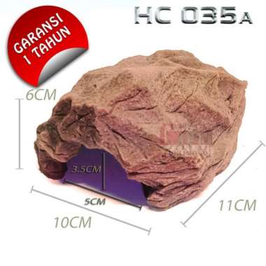HC035 Hiding cave goa tempat rumah sembunyi reptile gecko corn snake A