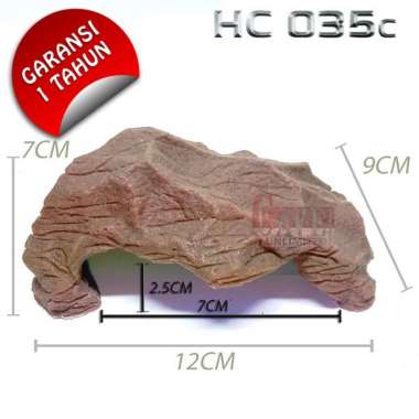 HC035 Hiding cave goa tempat rumah sembunyi reptile gecko corn snake C