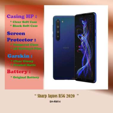 Sharp Aquos R5G 2020 - 6.5 inch - Case - Screen Protector - Battery - Dll Hydrogel