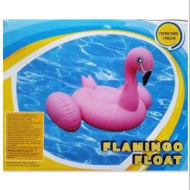 Flamingo Putih Float / Ban Renang Kepala / Pelampung