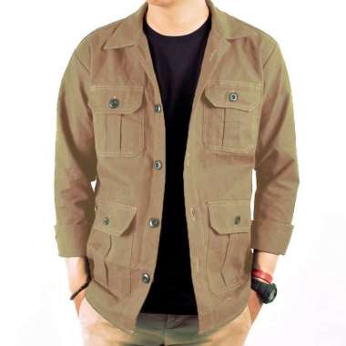 Jaket Semi Parka Pria Khaki M