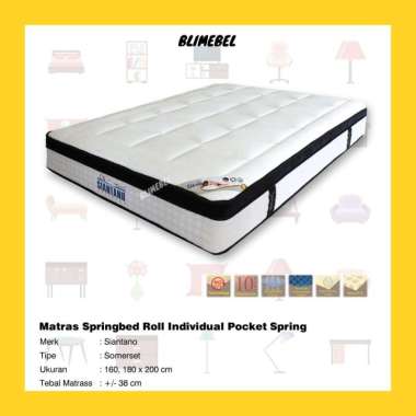 Blimebel Siantano Springbed Roll in The Box Somerset Tebal ±38 cm 180 x 200