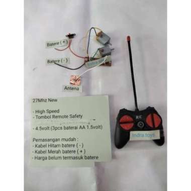 Modul Receiver PCB Mobil RC Remote control - 27Mhz-Non.LED 27Mhz-LED