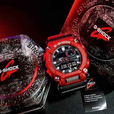 Casio G-SHOCK Soundwave Series Original Garansi Resmi Jam Tangan Pria [GA-900] Red