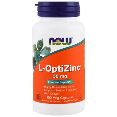 Now Foods L-OptiZinc [30 mg/ 100 Veg Capsules]