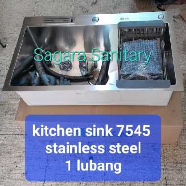 Kitchen sink stainless 7545 / sink 7545 / bak cuci piring 7545 stainless / kitchen sink 7545 stainle