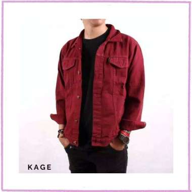 Jual Red Denim Jacket Terbaru - Harga 