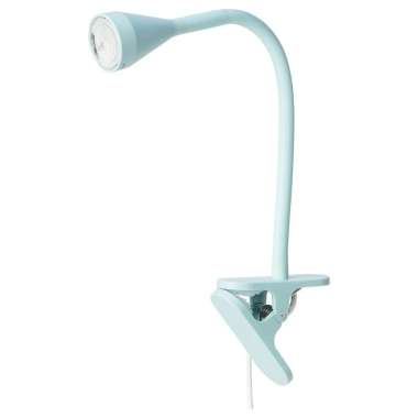 Ikea Navlinge Lampu Sorot Jepit LED Biru Muda