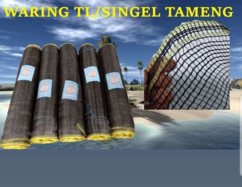 Waring Single Hitam \ Waring ikan \ Waring kasa Hitam \ Jaring kasa Hitam 100m