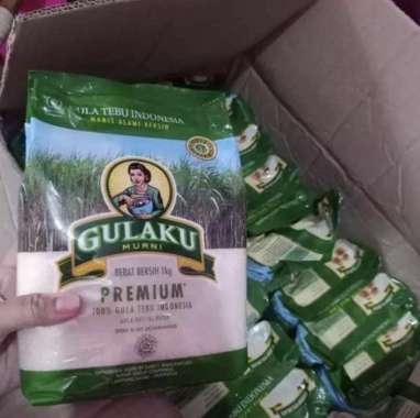 Gulaku Gula Tebu dus 1kg x 24 / Gula Pasir Putih Kuning Gulaku Dus