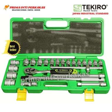 Tekiro Kunci Shock Set 8 - 32 mm 6 PT 1/2" 24pcs sock set hand socket