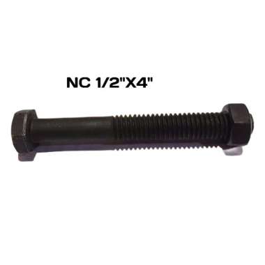 Baut Mur Baja Hitam kunci 19mm panjang 10cm (1/2"x4") - BAUT BLANDAR - MUR BALOK KAYU