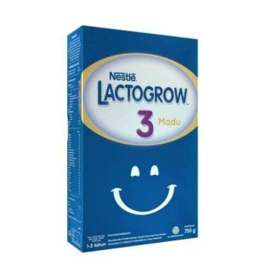 Lactogrow 3 Plain/Vanila/Madu 750gr Vanila