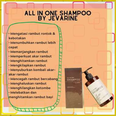All in One Shampoo By Jevarine Beli 2Buah