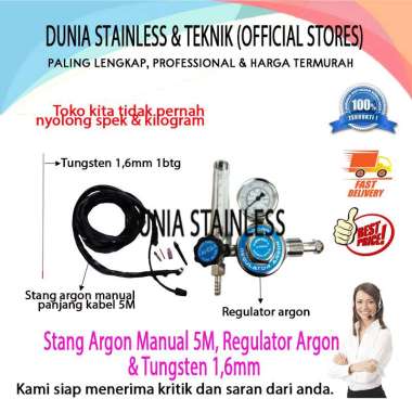 Regulator Argon+Tungsten 1,6mm+Stang Argon Manual 5M
