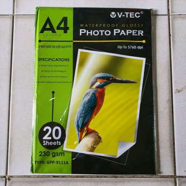 Kertas Glossy Photo A4 230gsm V-Tec
