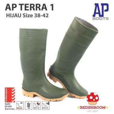 Sepatu Boot Tinggi AP BOOTS AP TERRA 1 HIJAU KONTRUKSI PERKEBUNAN 41