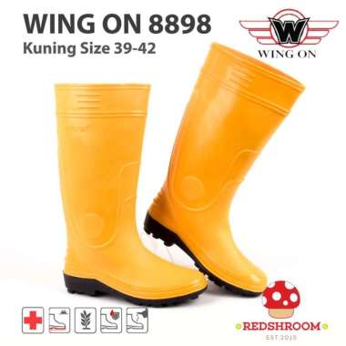 Sepatu Boot Tinggi Wing On 8898 Kuning Proyek Kontruksi Industri 42
