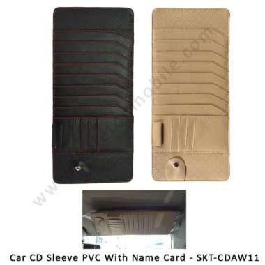 Car Cd Case With Name Card Slot Hitam