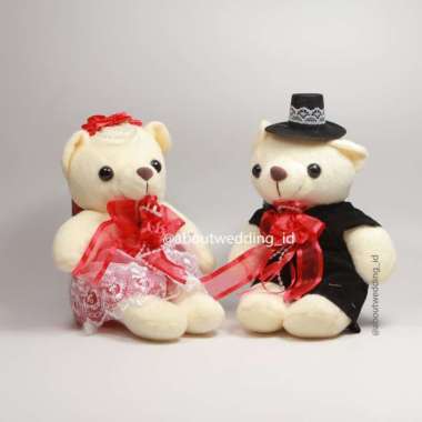 Boneka Medium Bear Wedding Beruang Sedang
