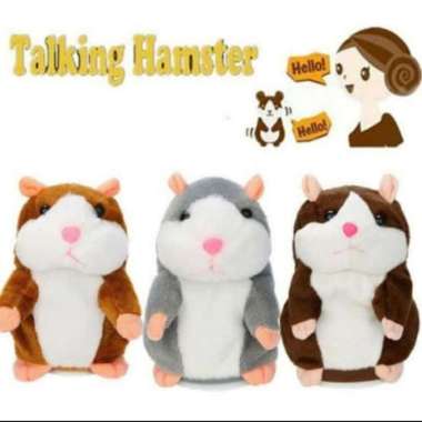 Boneka hamster talking boneka lucu bisa bicara