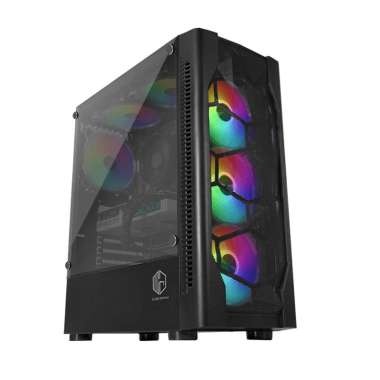 Case Casing PC Cube Gaming Byron Hitam