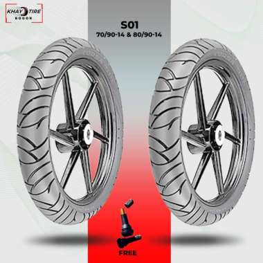Sepasang Ban Motor Matic - CORSA S01 70/90 & 80/90 Ring 14 Tubeless