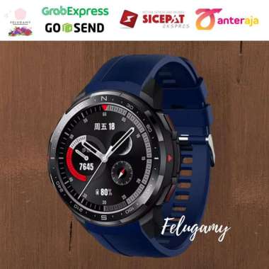 Strap Silikon Smartwatch Huawei Honor GS PRO Tali Jam Biru Navy