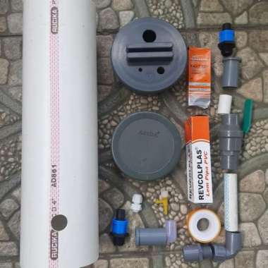 DIY bahan filter aquarium canister pipa tabung external aquarium